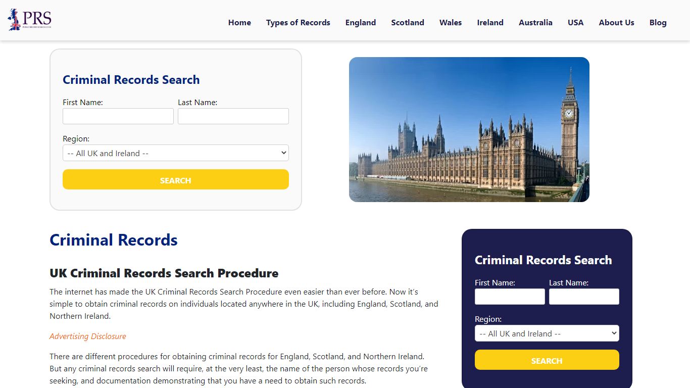 UK Criminal Records Are Easy To Locate Using Public Records